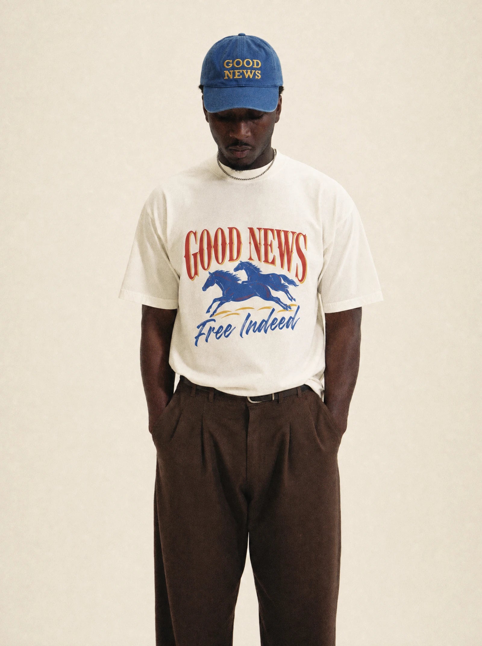 Free Indeed Tee and the Good News cap