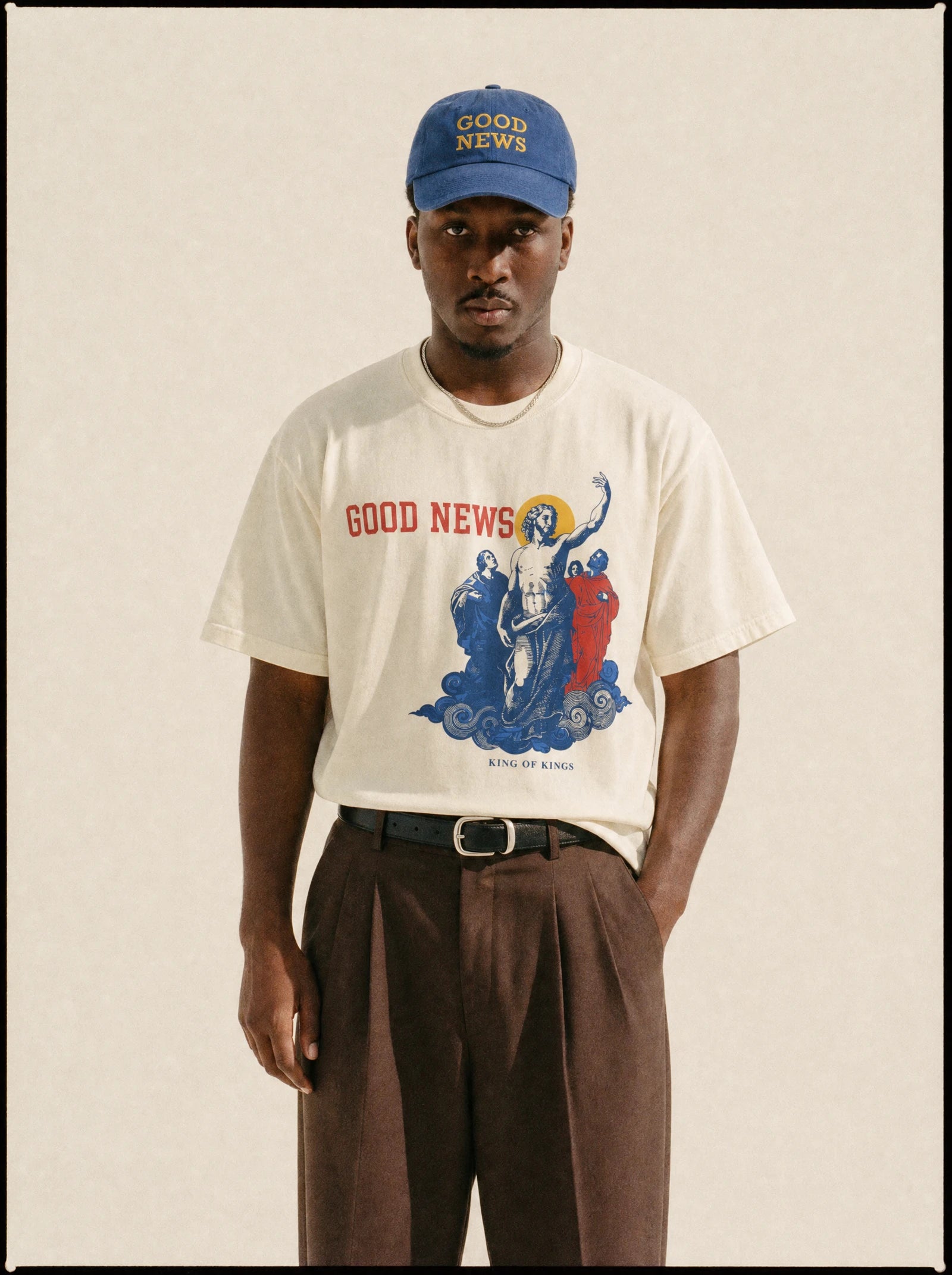 King of Kings Tee, studio portrait